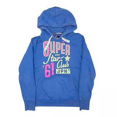 SUPERDRY New Tin Tab Star Club Hoodie Blue Pullover Boys XL • £8.99