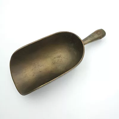 Vtg AMPCO Brass Scoop 8  S43 Feed General Store Feed Grain Hardware Heavy • $29.99