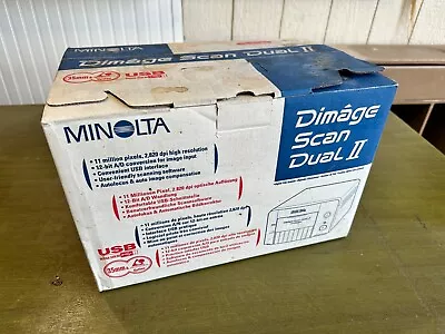 MINOLTA DIMAGE SCAN DUAL II - AF-282OU SCANNER PreOwned In Box With Manual • $129.99