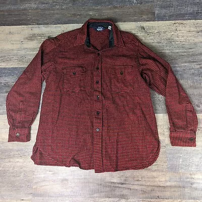 Vintage Woolrich Wool Nylon Flannel Plaid Shirt Jacket Adult Size XXL READ • $18.99