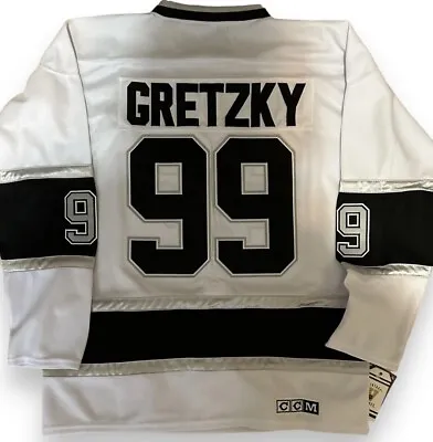 Wayne Gretzky Los Angeles Kings CCM Throwback Jersey - White (Men's Sizes) • $149.95