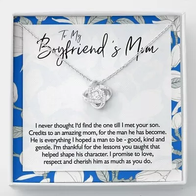 To My Boyfriend's Mom Necklace - I Hoped A Man To Be Good Gift For Boyfriend's • $17.99