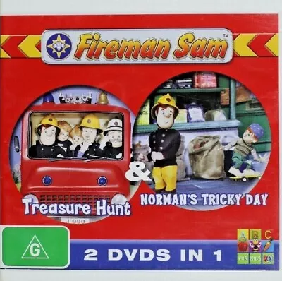Fireman Sam - Norman's Tricky Day / Treasure Hunt DVD (Region 4 2008) Free Post • $15