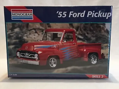 Monogram '55 Ford Pickup Truck 1:24 Model Kit # 2971 - FACTORY SEALED • $16.95