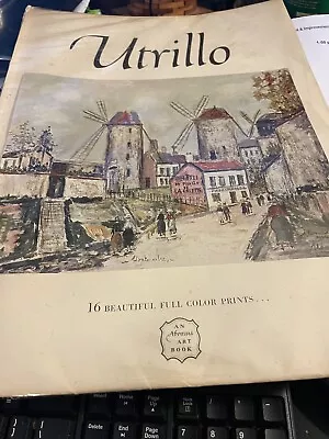 Maurice Utrillo Vintage Abrams Art Book 16 Beautiful Full Color Prints 1953 • $2.55