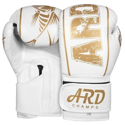 ARD Xlite White Finish Gel Boxing Training MMA Muay Thai & Punching Gloves • $17.99