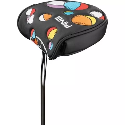 New Ping Vintage Strobic 2-Color Ball Black Magnetic Mallet Putter Headcover • $24.95