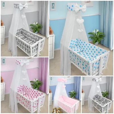 Baby Nursery Canopy Drape Mosquito Net With Holder To Fit Crib  • £24.50