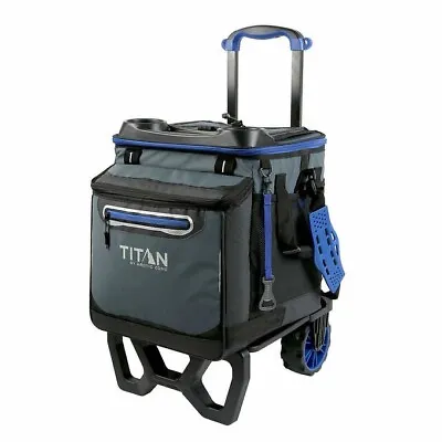 Titan Deep Freeze 60 Can Collapsible High-Performance Insulation Rolling Cooler • $79.99