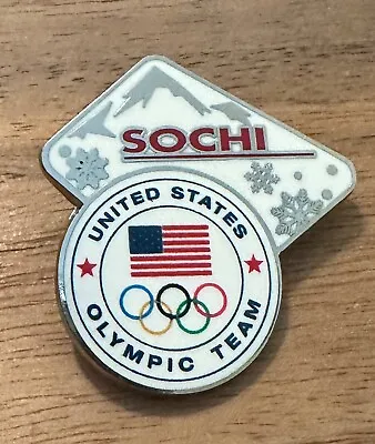 Sochi 2014Snowflakes USA National Olympic Committee NOC Olympic Pin • $6