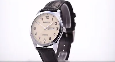 Lorus Mens Lumibrite Dial Leather Strap Watch   • £45
