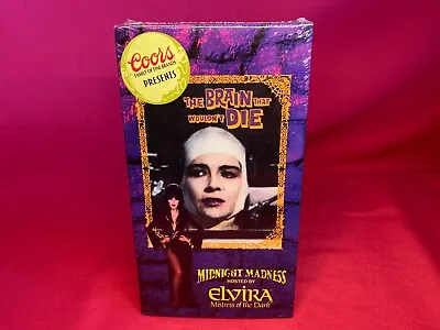 The Brain That Wouldn't Die VHS Midnight Madness Elvira Coors Brand New • $24.95