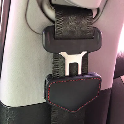 1x Car Seat Belt Clip Magnetic Safety Belt Fixed Limiter PU Leather Accessories • $7.69