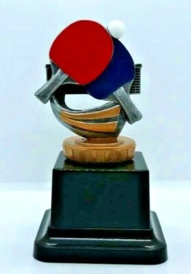 $11 • Buy Table Tennis Paddles Figurine 120mm Trophy Engraved FREE
