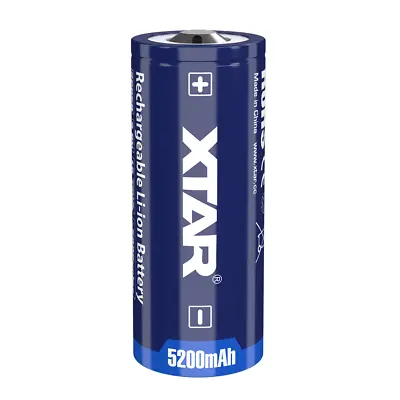 Xtar 26650 5200mAh Rechargeable 3.6V Battery For LED Torch Flashlight X 1 • £12.95