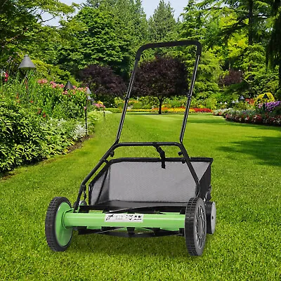 Hand Push Lawn Mower 50.8cm Manual Walk-Behind Cylinder Lawnmower Reel Mower • £95