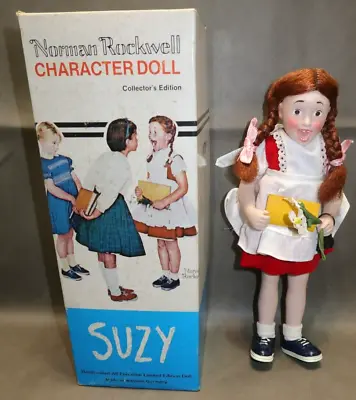 $10.95 • Buy 1980 VTG Norman Rockwell Character Collectors 10.5  Suzy Porcelain Doll