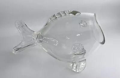 MCM Art Glass Fish Shaped Vase / Bowl / Terrarium/Candy Bowl • $36