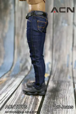 1/6 Scale ACNTOYS Jeans Pants Clothes Model Fit 12  Male PH TBL Figure Body • $13.99