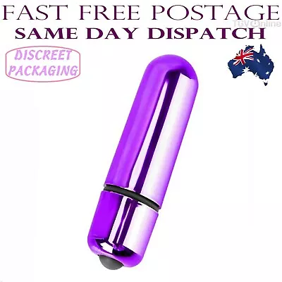 Purple Pocket Vibrating Bullet Wand Mini G-spot Dildo Vibrator Adult Sex Toy AU • $11.79