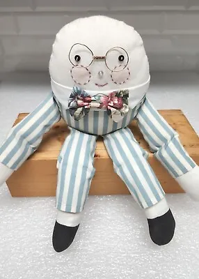Vtg HUMPTY DUMPTY 14  Cloth Doll Hand Made Mint Library Or Baby Nursery Display • $16