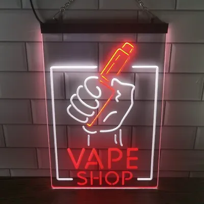 $99.99 • Buy Vape Smoke Shop Open LED Neon Sign Wall Light Hookah Shisha Bar Business Décor