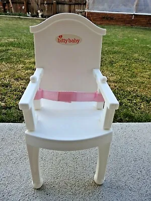 $24.95 • Buy Retired American Girl Bitty Baby Doll White High Chair Seat Belt Strap Toy 17 