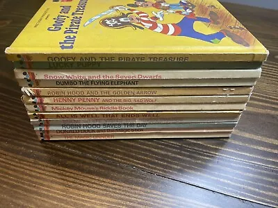 Vintage Hardcover Disney Wonderful World Of Reading 1970s-1980s Book Lot Of 13 • $29.95