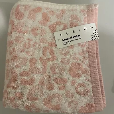 Fusion Bathroom Animal Print 100% Cotton Hand Towels 50 X 90cm • £8