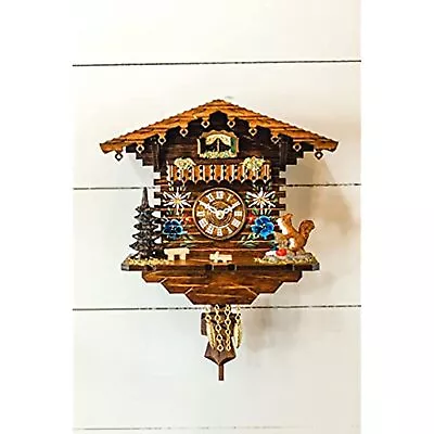 Hermle 71000 Edelweiss Hand Painted Quartz Cuckoo Clock With Squirrel • $124