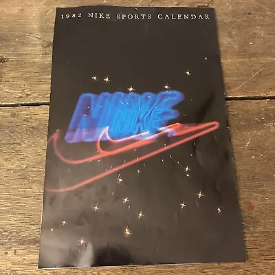 VTG Rare 1982 Nike Calendar Sneaker Moses Malone John McEnroe Mike Schmidt NBA • $24