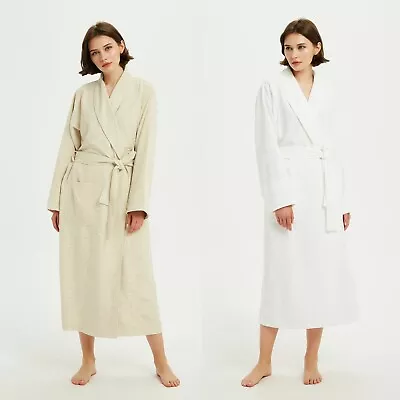 Freetree® Women's Waffle Weave Microfiber SPA Robe - Ultra Absorbent Fast Drying • $29.99