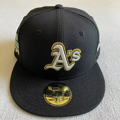 New Era Oakland Athletics 59FIFTY Citrus Pop UV World Series 1974 Hat Size 7 3/8 • $29.99