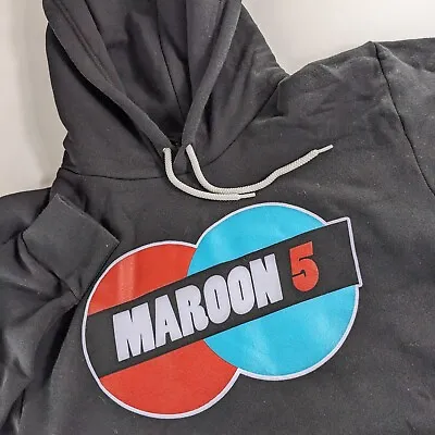 Maroon 5 2018 Tour Men's M Medium Long Sleeve Pullover Hoodie Made In USA Shirt • $17.70