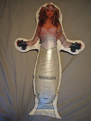 Super RARE CHER MERMAIDS 1991 Blowup Movie PROMO Inflatable FIGURE HUGE 38 Tall • $396.23