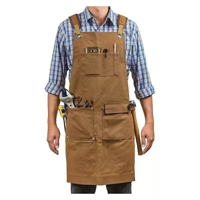 Thickened Canvas Apron Waterproof Cleaning Woodworking Mechanic   Gardening • $39.99