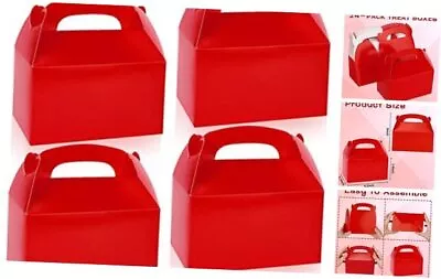 24Pack Gable BoxesParty Favor Treat BoxesGoodie Gift Boxes For Party Red • $23.22