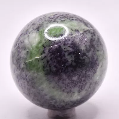 2.1  Green Purple Kammererite Sphere Natural Clinochlore Crystal Stone - India • $39.96