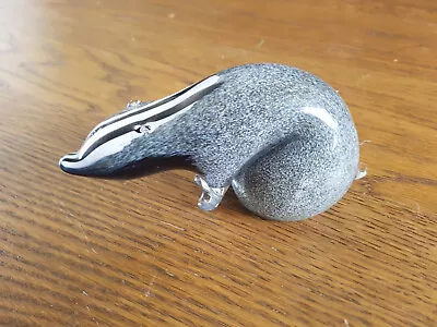 Langham Glass Badger Paperweight England Paul Miller • £14.99