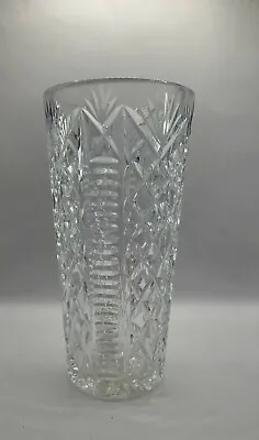 Waterford Clare Pattern 8  Tall Pineapple & Diamond Cut Crystal Flower Vase • $149.99