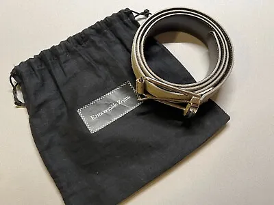 Ermenegildo Zegna Grey Suede Belt Men’s 34/90 W/Dust Bag  • $44.99