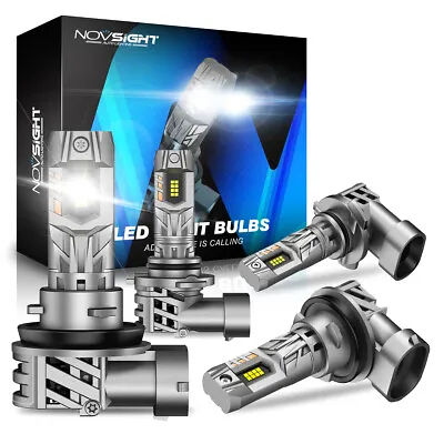 NOVSIGHT 9005 9006 H8 H11 LED Headlight Bulbs 6500K 1:1 Replace Halogen Xenon US • $20.99