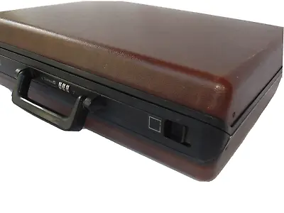 Vintage Samsonite Omega GL Brown Hard Shell Briefcase Combo Lock Attaché Case • $37