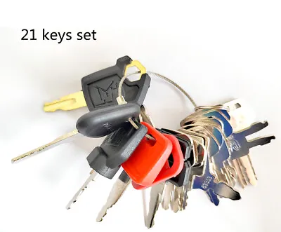 $17.99 • Buy 21 Keys Set For Case CAT Komatsu Bobcat Heavy Equipment Construction