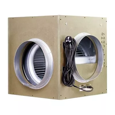 Acoustic 12  MDF Box Fan 2500m3 Wooden Hydroponics Ventilation Vortex Grow Room • £290