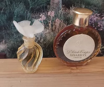 Lot Of 2: L'Air Du Temps Nina Ricci.  5ml & 2.5ml EDT  Splash Perfume FULL • $24