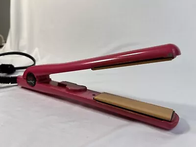 Chi Air Expert Hair Straightener Tourmaline Ceramic Flat Iron 1  Pink CA1080 • $11.97