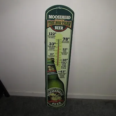 Moosehead Canadian Lager Beer SIGN Thermometer The Big Thaw PLZ READ • $69.99