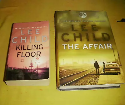 2 X LEE CHILD Novel Killing Floor Paperback Book + The Affair Hardcover Thriller • $24.95