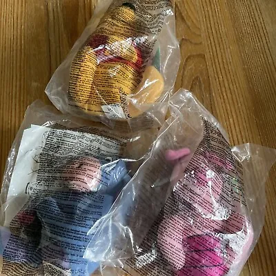 McDonalds Happy Meal Toys- Winnie The Pooh Plush Collection 1998 In Sealed Bags • £12.50